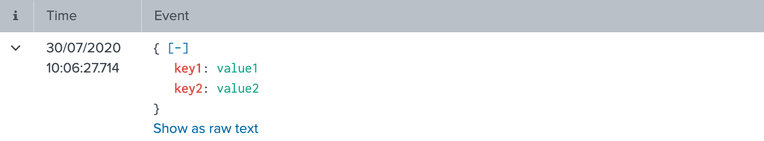 Logs in Splunk